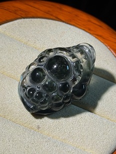 绿幽灵金蟾吊坠 老矿料 聚宝盆 尺寸33.7-25-17.6mm