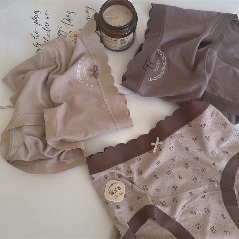 秋冬暖绒内裤棕咖高级软绵绵