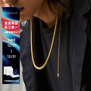 ROADLATIVE原创设计国潮街头嘻哈风钛钢项链男女 潮woo专属