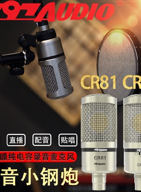 797 Audio CR81 CR82 大振膜 电容话筒 录音话筒 录音 K歌