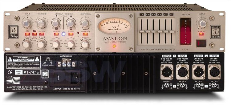 国行正品 艾威隆 Avalon VT-747SP 双通道电子管压缩器 均衡器