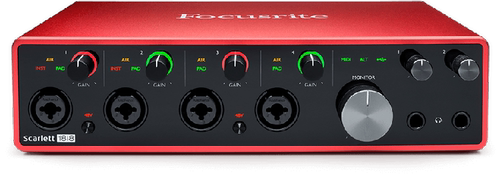 福克斯特Focusrite Scarlett 18i8 三代直播录音声卡 USB Type-C
