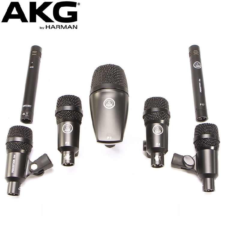 AKG/爱科技 Drum Set Session I 鼓话筒 爵士架子鼓麦克风 7只装