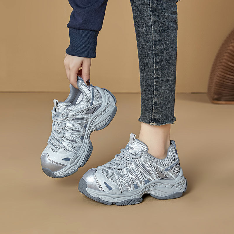 欧版厚底爆款登山运动鞋女2026春季新款显脚小增高轻便休闲老爹鞋,女鞋,时尚休闲鞋,淘宝优惠券,粉丝福利购,淘宝优惠卷