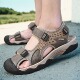 男士 真皮2025新款 皮凉鞋 百搭户外休闲大码 男 包头凉鞋 沙滩鞋 男夏季