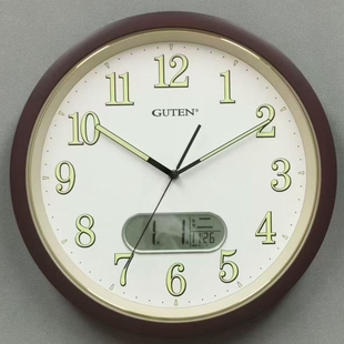 金钟宝挂钟客厅家用夜光时钟现代简约扫描机芯轻奢石英钟