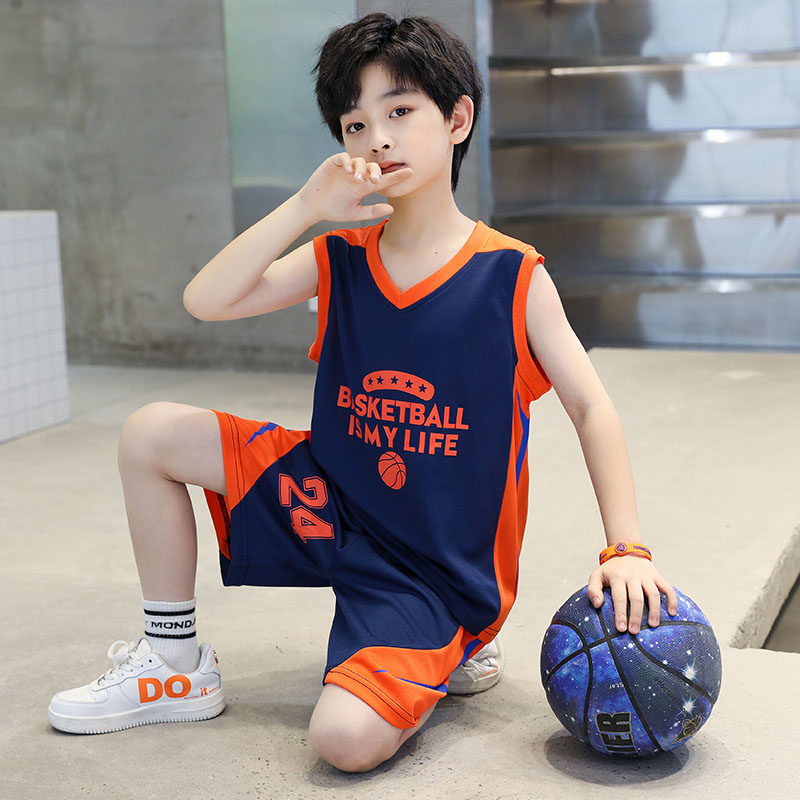 篮球服男童套装速干训练夏季图片