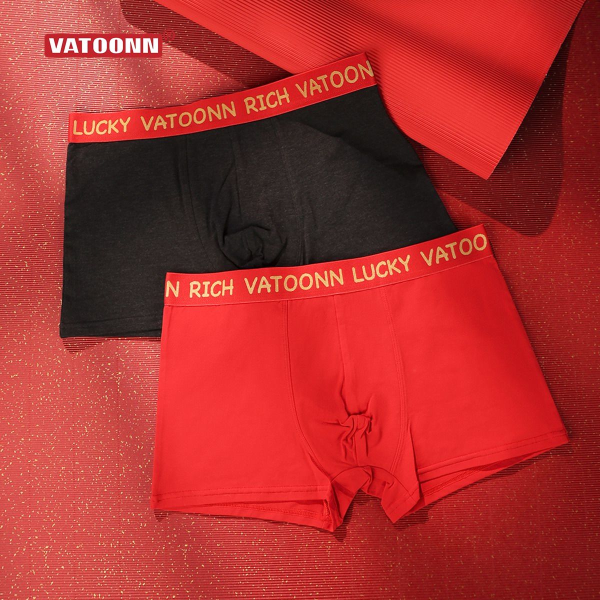 男结婚四角短裤纯棉新年鸿运大红色中腰收腹宽变抗菌裆大码平角裤,女士内衣/男士内衣/家居服,男平角内裤,淘宝优惠券,粉丝福利购,淘宝优惠卷