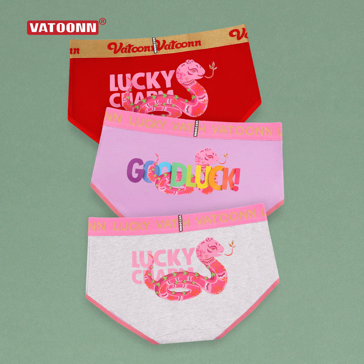 蛇年女生内裤三角卡通印花纯棉中腰收腹抑菌裆大码美式红色本命年,女士内衣/男士内衣/家居服,女三角裤,淘宝优惠券,粉丝福利购,淘宝优惠卷