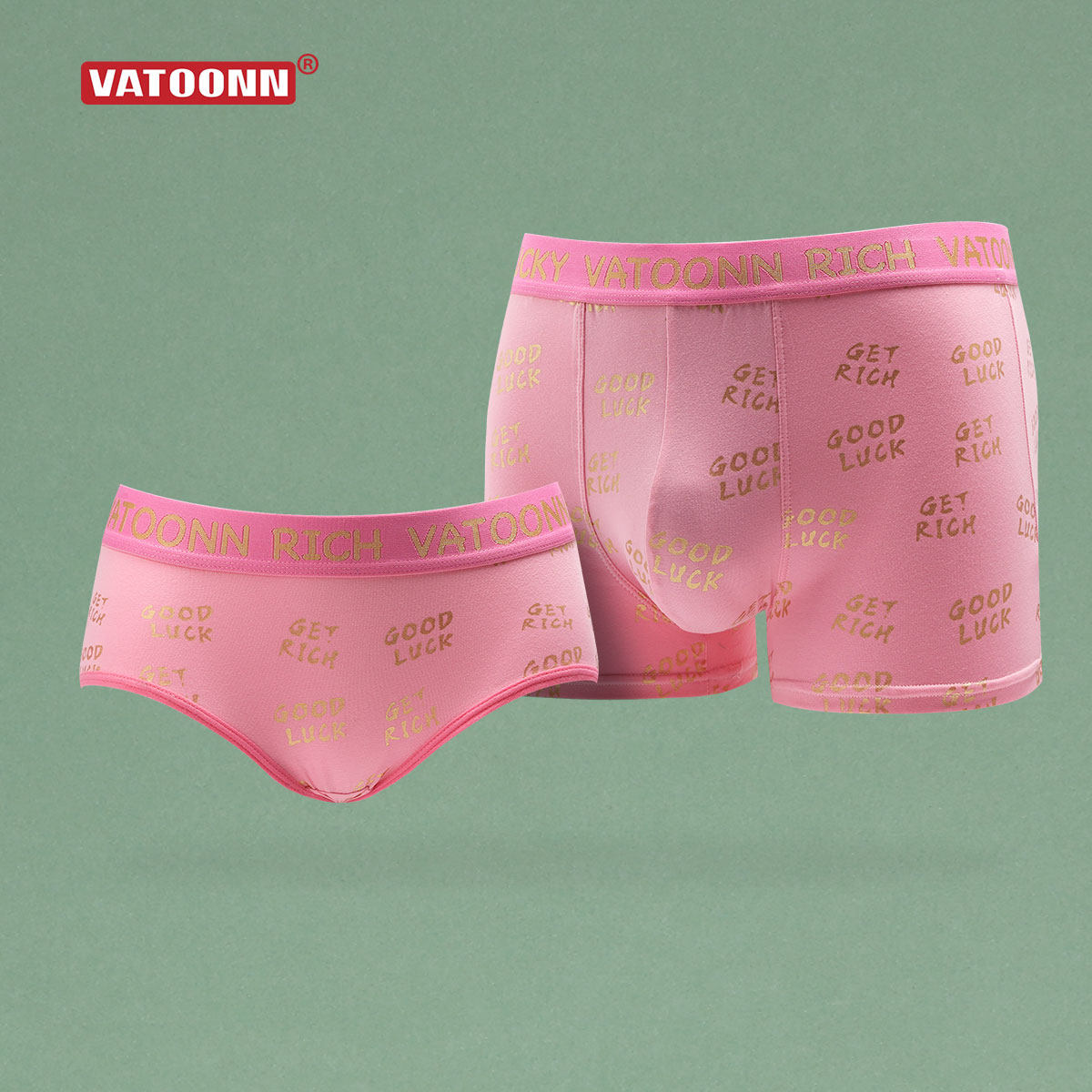 礼盒装新年情侣内裤纯棉男女大发印花中腰收腹宽腰带抑菌裆大码潮,女士内衣/男士内衣/家居服,女三角裤,淘宝优惠券,粉丝福利购,淘宝优惠卷