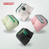 3条男士 衩 潮流印花运动裤 内裤 平角纯棉透气中腰抗菌内裆青年大码