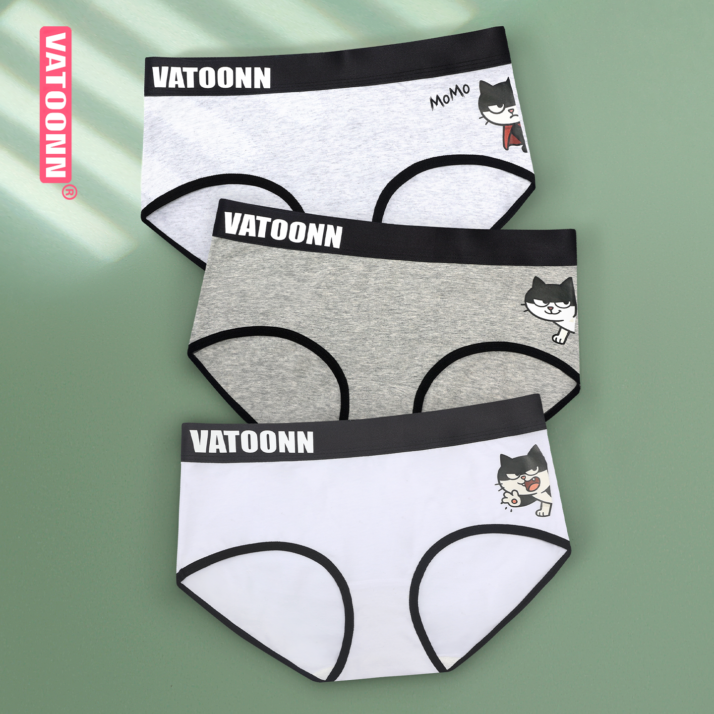 大码女士三角内裤简约纯棉趣味印花全包裹防卷边中腰收腹抗菌内裤,女士内衣/男士内衣/家居服,女三角裤,淘宝优惠券,粉丝福利购,淘宝优惠卷