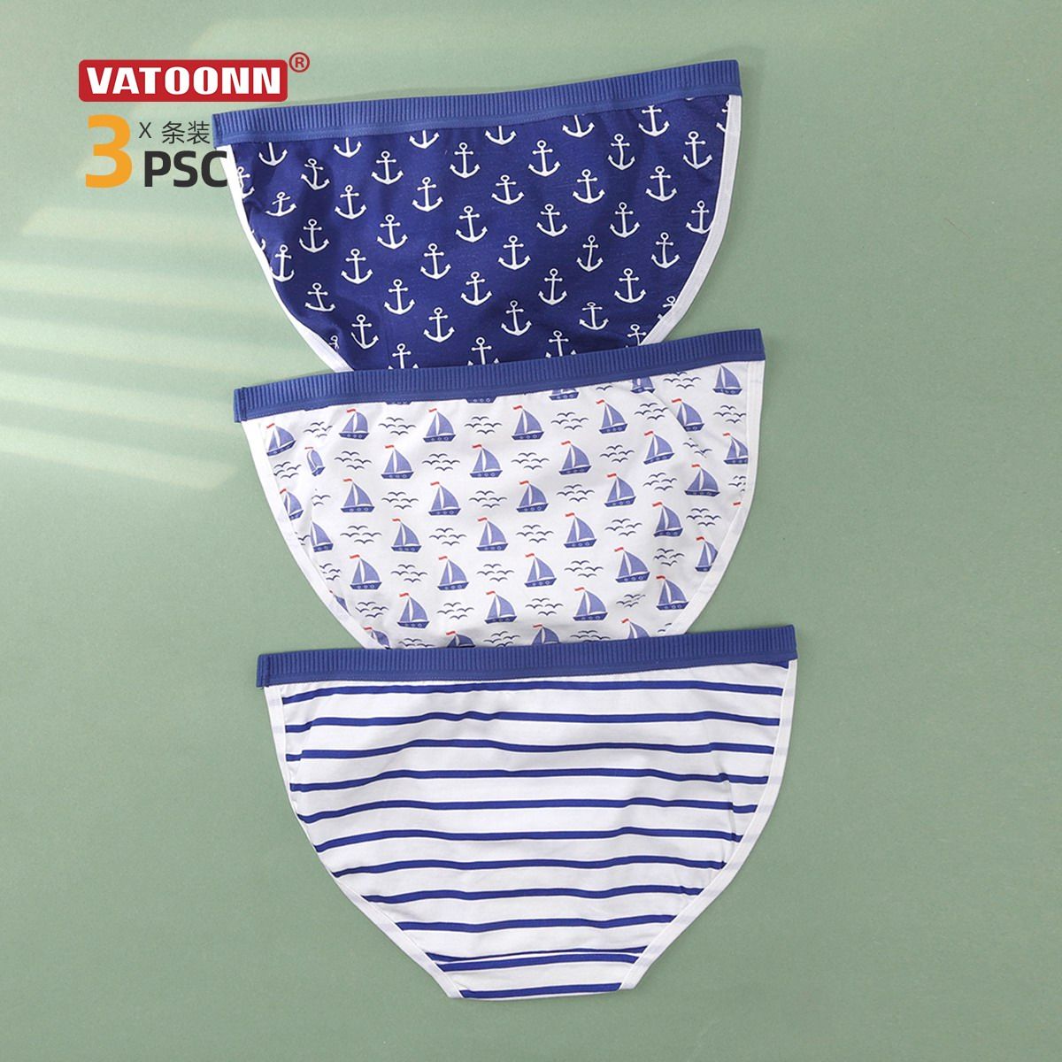 3条内裤女纯棉中腰三角抗菌裆性感高开叉大码不勒腿2025新款薄款,女士内衣/男士内衣/家居服,女三角裤,淘宝优惠券,粉丝福利购,淘宝优惠卷