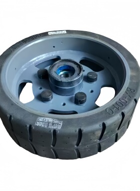 中联5189高速扫路车BX-001-C行走轮高速实心轮总成300X100橡胶轮