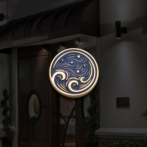 KFLK银河铜男士原创设计胸针新品