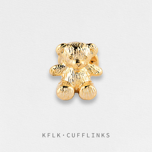 KFLK可爱小熊金属男女立体胸针