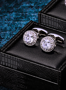 法式衬衫袖扣男士轻奢定制衬衣装饰袖口扣女士袖钉刻字 Cufflinks