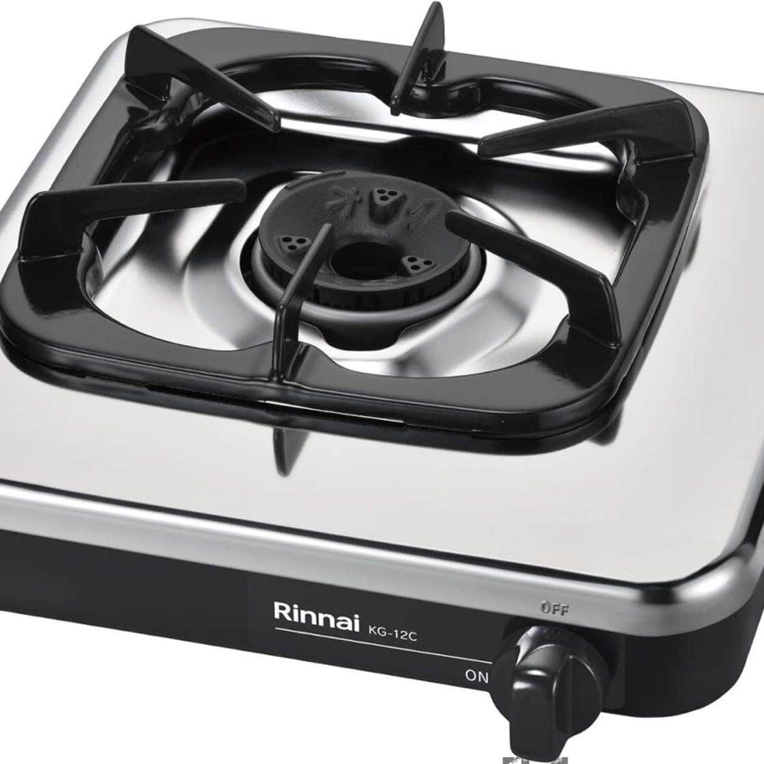 22年林内Rinnai小型单头液化气燃气灶灭火自动断气压电点火不锈钢