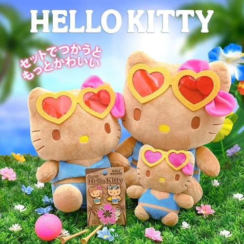 日本直送 HELLO KITTY高尔夫球杆保护套 木杆套一号木杆头套460cc
