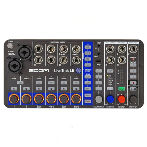 ZOOMLiveTrakL6数字调音台