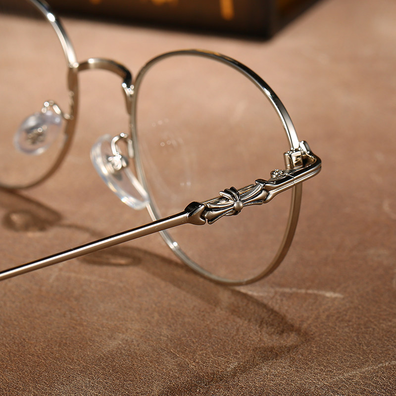 日系高端胡夏同款眼镜框男纯钛近视可配镜片圆镜架女小红书钛合金
