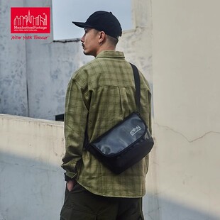 MP曼哈顿邮差包 中号通勤亮面斜挎包户外骑行机车单肩包潮牌中号