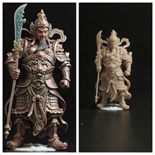 1:64古代武将树脂小人偶模型手办1:87微缩沙盘收藏摆件（26006）