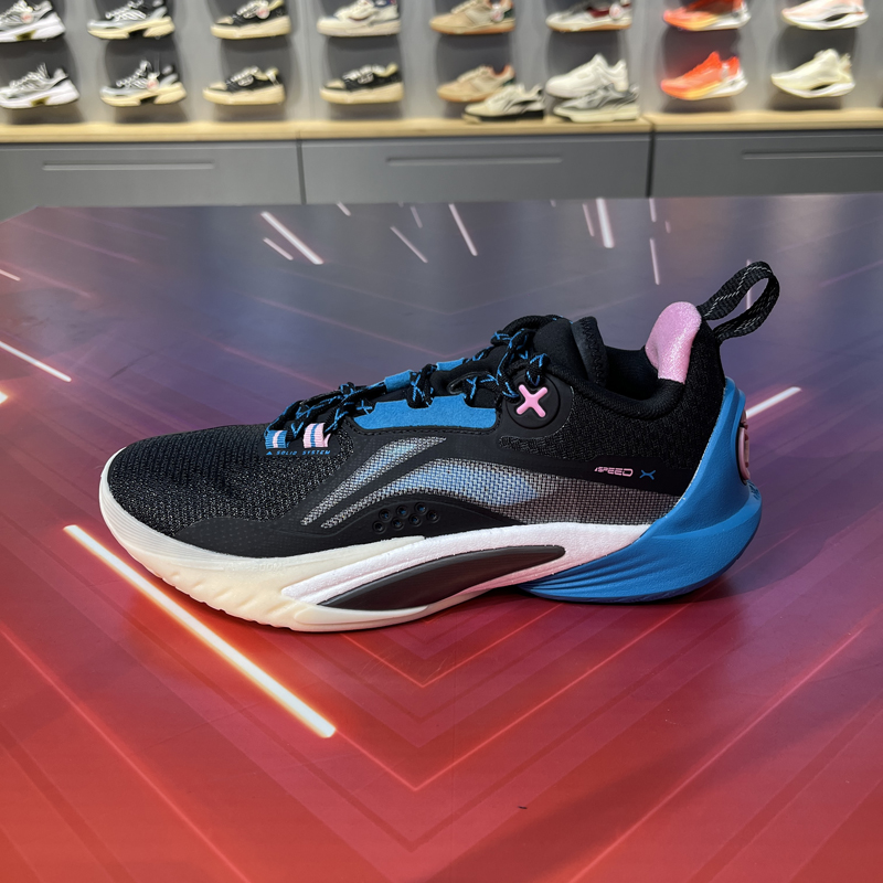 李宁男子减震防滑低帮篮球鞋