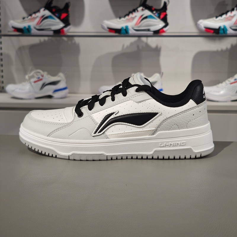 李宁系带男子板鞋低帮休闲鞋