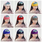 新品 发带冬季 针织毛线发带高弹宽边女士帽头巾帽防寒保暖头箍头饰