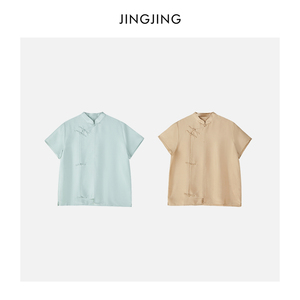 质感短袖桑蚕丝亲肤JING2024新品