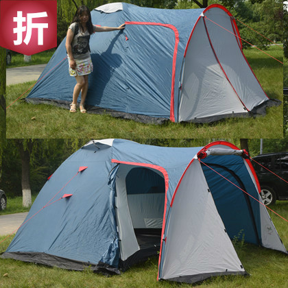 卡娜帝亚户外4-5人双层 露营帐篷 雪山四季1室1厅大帐篷