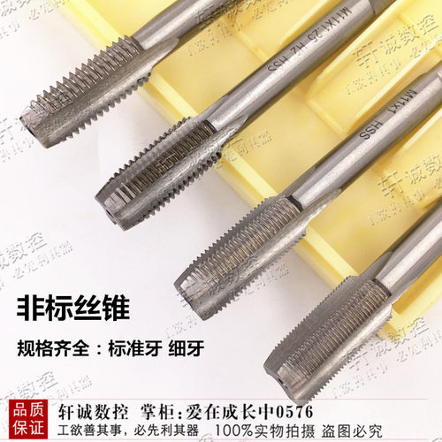 非标机用丝攻 细牙丝锥 M35M37M38X2M40X1M44M50X1.5M55M58M62M65