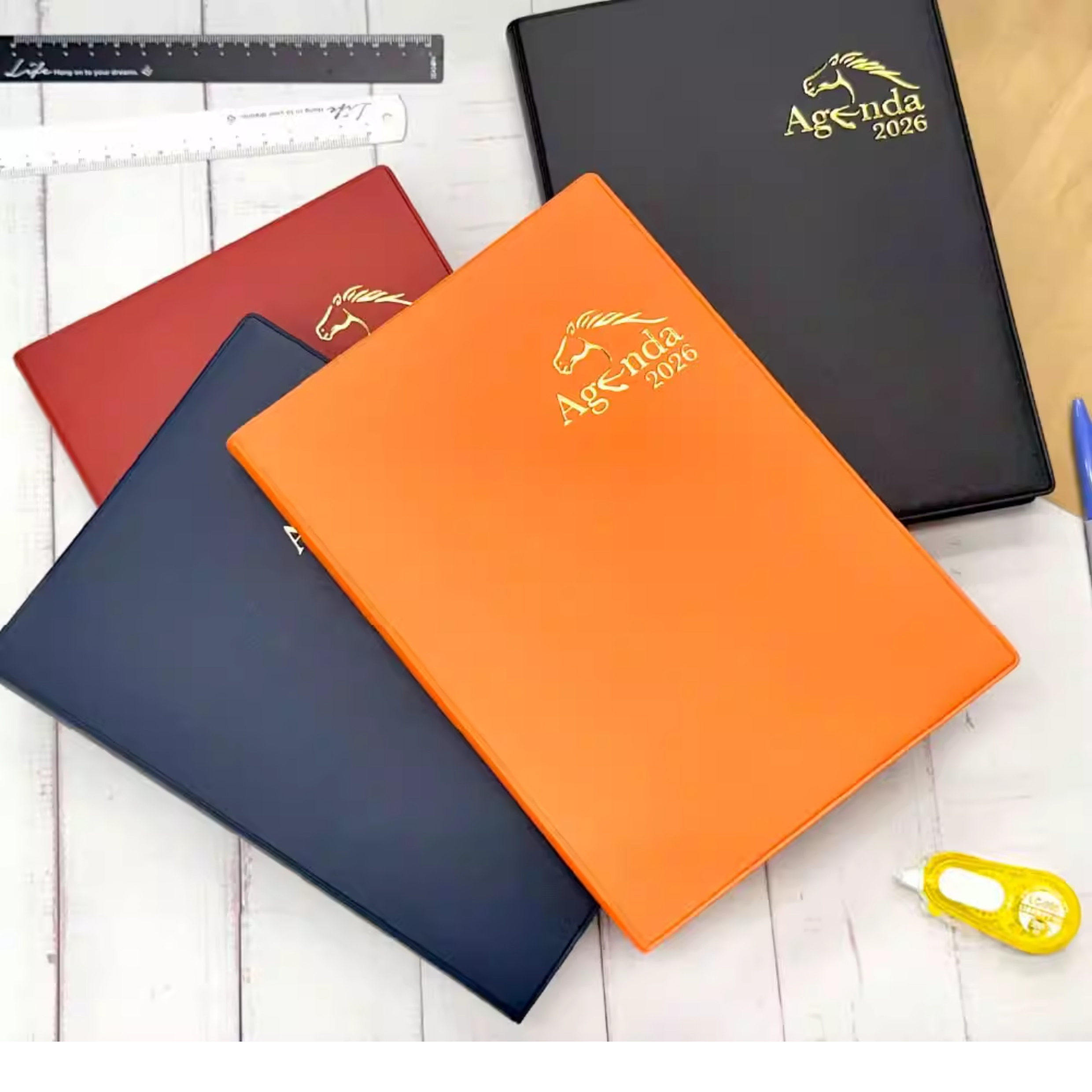 台湾四季2026年软面16K25K一天一页日程本效率手册商务大记事本子