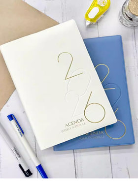 台湾四季2026年56K32K便携周学习计划日程一周两页记事笔记本子