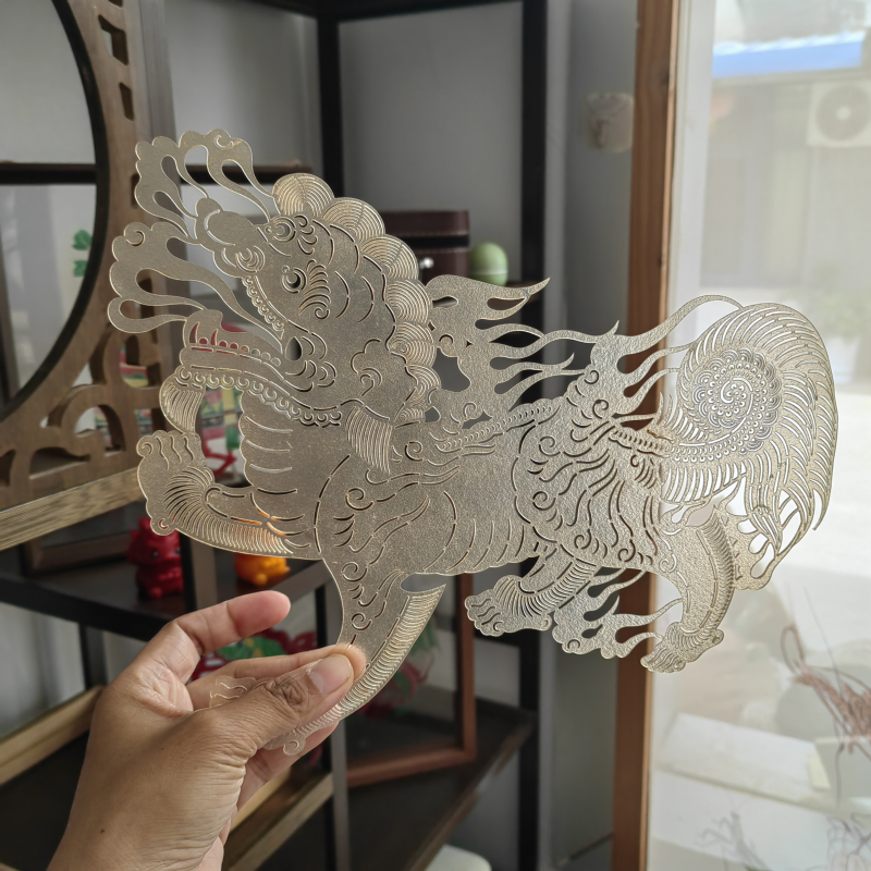 皮影文创非遗艺术新中式设计师床头客厅书房diy减压研学西安礼物