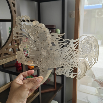 皮影文创非遗艺术新中式设计师床头客厅书房diy减压研学西安礼物