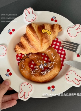 米菲漂亮餐盘高级感家用陶瓷特别好看的盘子2026新款独特可爱创意