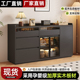 实木餐边柜靠墙一体储物柜客厅置物矮柜家用橱柜厨房酒柜茶水边柜