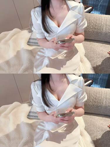 【富家千金】green大姐姐衬衫领收腰连衣裙气质高腰显瘦贵气长裙