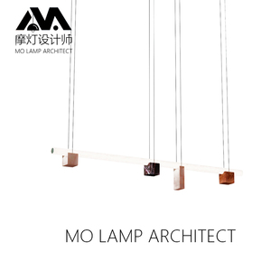 加拿大Fils设计师餐厅吊灯现代简约轻奢一字长条餐桌岛台书桌灯具