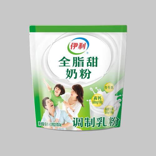 伊利全脂甜奶粉400g袋装学生
