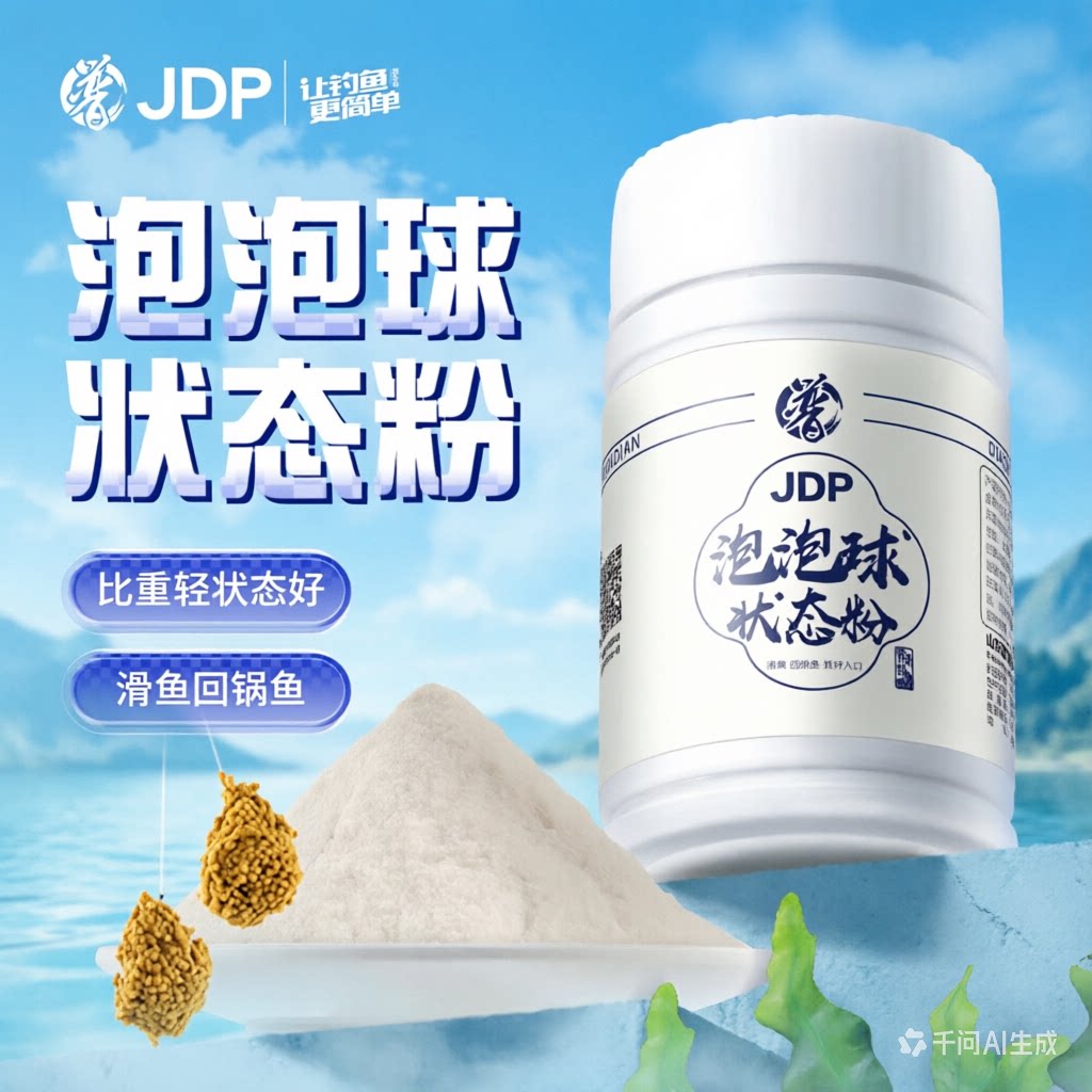 贾东普泡泡球状态粉钓鱼饵料粘饵滑鱼回锅鱼猾鱼豆增粘泡泡球伴侣