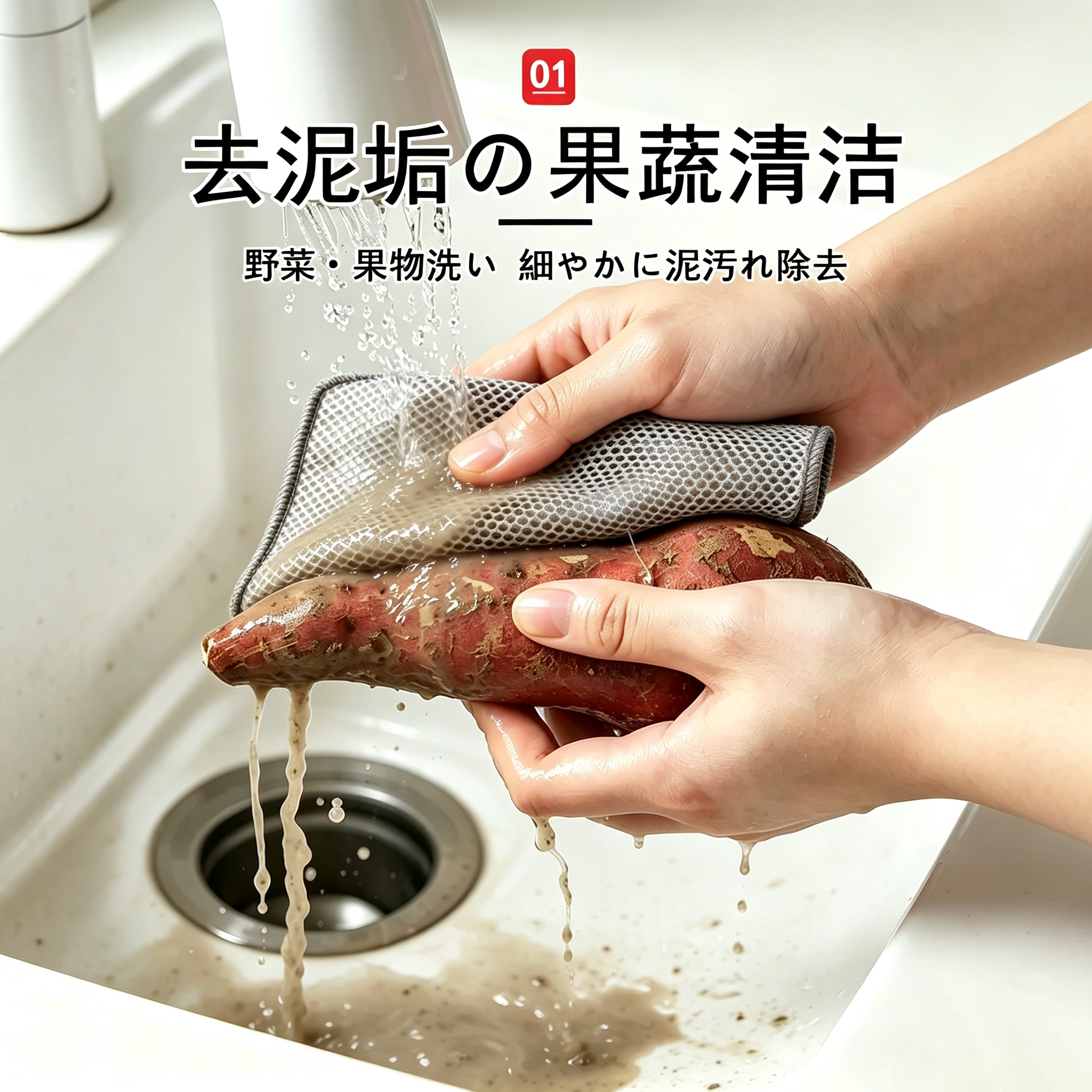 日本果蔬清洁钢丝洗碗布不沾油加厚银丝球抹布厨房专用刷碗锅神器