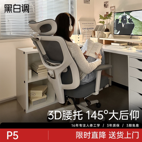 【国补15%】黑白调P5人体工学椅