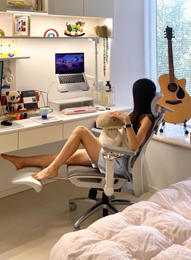 【达人专享】黑白调p2ultra人体工学椅电脑椅撑腰久坐家用办公椅