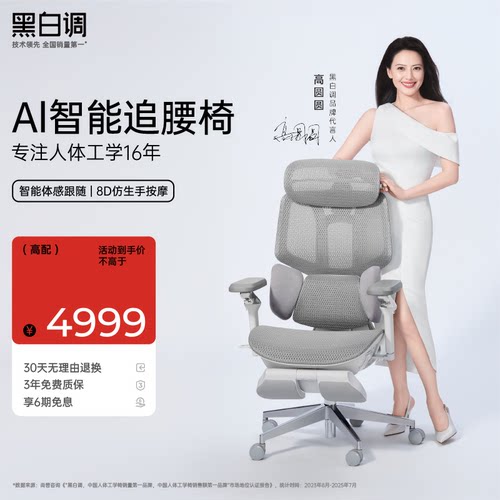 黑白调X7AI追腰椅【高圆圆推荐】