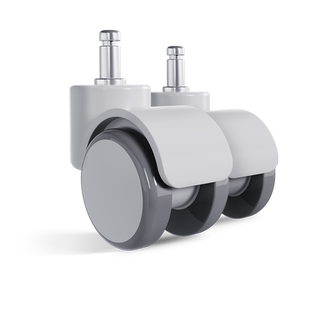 【会员价39元】黑白调重力自锁轮万向轮子固定滑轮学习椅自动锁定