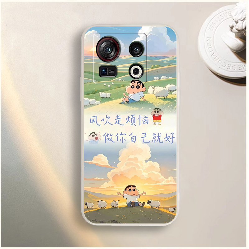 适用努比亚Z40Spro手机壳Nubia NX702J网红可爱小新卡通ins风男女新款5G防摔全包软胶保护套