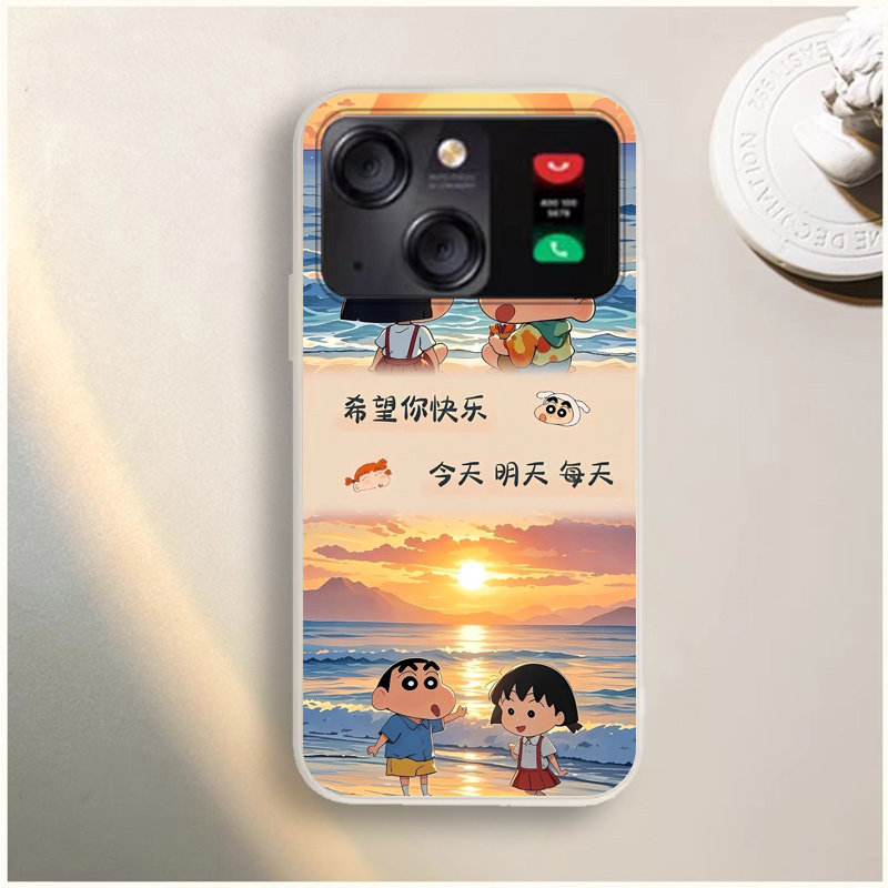 适用于朵唯D80pro手机壳DOOV 202211网红可爱小新卡通男女新款5G防摔全包软胶保护套